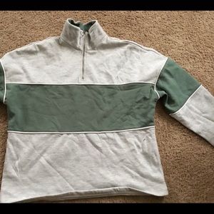 Brand new gray & green sweatshirt